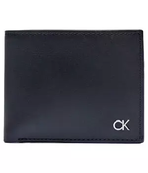 Кошелек мужской Calvin Klein с логотипом, черный
