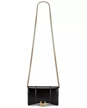Кошелек на цепочке Balenciaga, черный