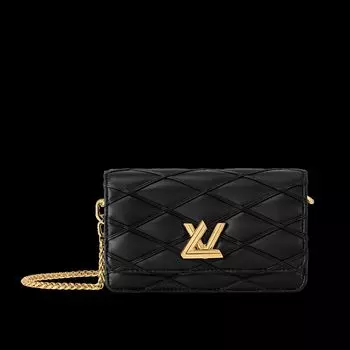 Кошелек на цепочке GO-14 Louis Vuitton, черный