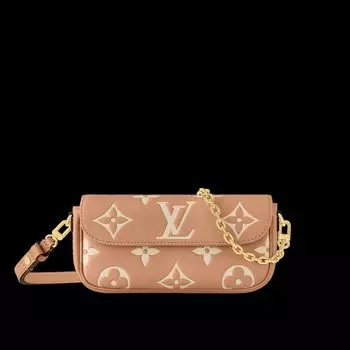 Кошелек на цепочке Ivy Louis Vuitton, бежевый