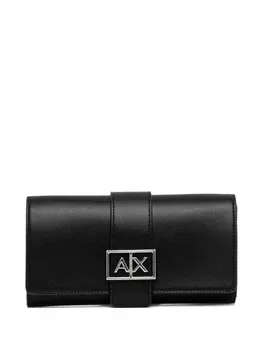 Кошелек на цепочке с логотипом Armani Exchange, черный