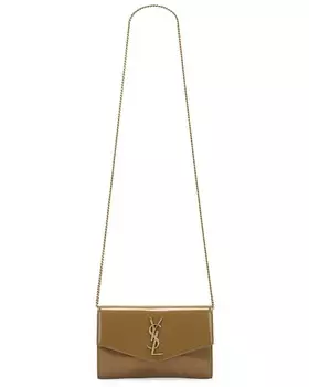 Кошелек на цепочке Saint Laurent, цвет Cardamon Seed