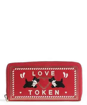 Кошелек на День святого Валентина из мелкозернистой кожи Radley London, красный