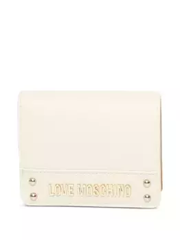 Кошелек на кнопке с логотипом Love Moschino, нейтральный