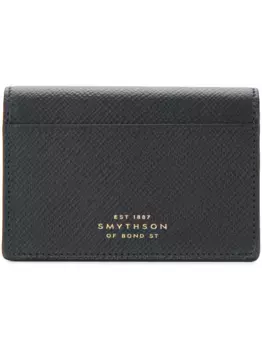 Кошелек на кнопке Smythson, черный