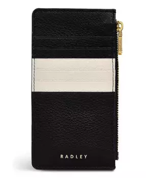 Кошелек на молнии Bishops Lane с полосками и отделением для монет Radley London, черный