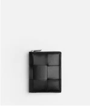 Кошелек на молнии Bottega Veneta, черный