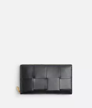 Кошелек на молнии Bottega Veneta, черный