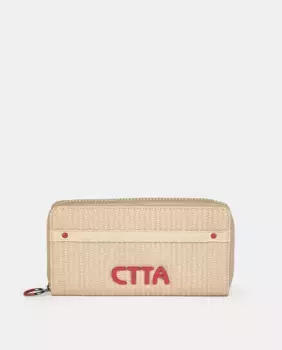 Кошелек на молнии Caminatta, бежевый