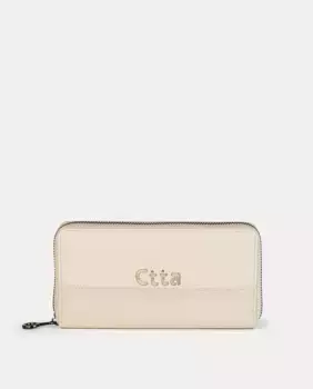 Кошелек на молнии Caminatta, бежевый