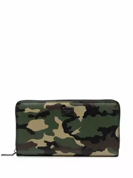 Кошелек на молнии Dolce & Gabbana, зеленый