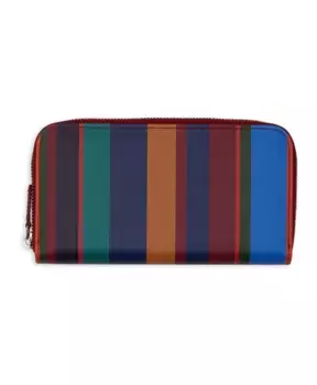 Кошелек на молнии и разноцветными полосками Gallo, мультиколор