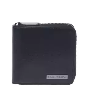 Кошелек на молнии из кожи пальмеллато Baldinini, черный