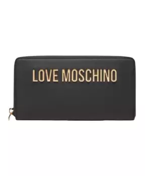 Кошелек на молнии Love Moschino, черный