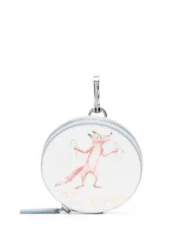 Кошелек на молнии Maison Kitsun, синий