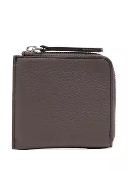 Кошелек на молнии с декоративной строчкой Maison Margiela, серый