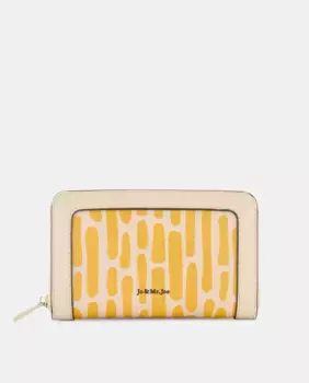 Кошелек на молнии с фантазийным принтом Jo & Mr. Joe, цвет Beige
