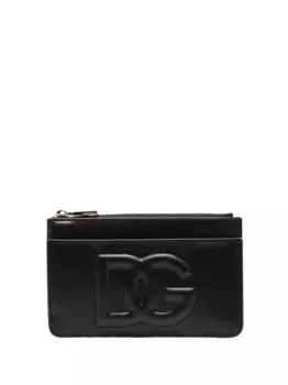 Кошелек на молнии с логотипом DG DOLCE & GABBANA, черный