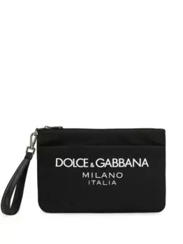 Кошелек на молнии с логотипом DOLCE & GABBANA, черный