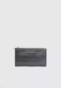 Кошелек на молнии Stradivarius, серый