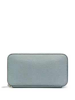 Кошелек на молнии Valextra, синий