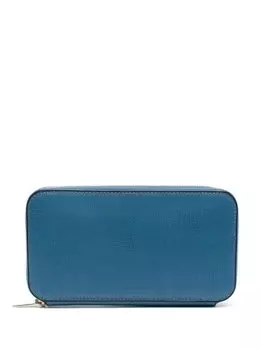 Кошелек на молнии Valextra, синий