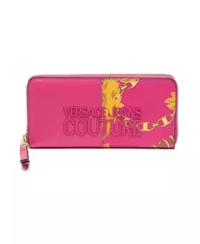 Кошелек на синтетической молнии zs820 Versace, розовый