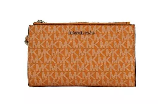 Кошелек на запястье Jet Set Travel Honeycomb Multi PVC с двойной молнией Michael Kors