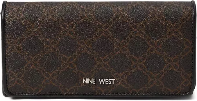 Кошелек Nine West Zuri Slg Organizer Wallet, цвет Brown Logo/Black