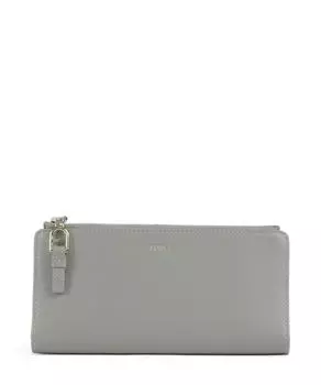 Кошелек Nuvola Continental из мелкозернистой кожи Furla, зеленый