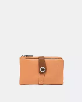 Кошелек Oceans Diary среднего размера из двухцветной оранжевой кожи Abbacino, оранжевый