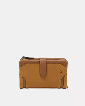 Кошелек Oceans Diary среднего размера из янтарной кожи Abbacino, желтый