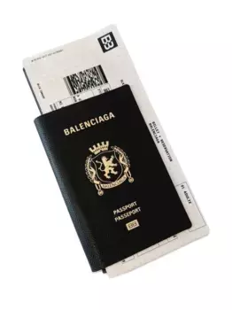 Кошелек Passport BALENCIAGA, черный