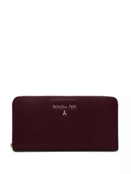 Кошелек Patrizia Pepe с металлическим логотипом, фиолетовый