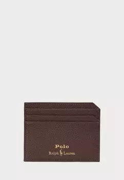 Кошелек PEBBLED LEATHER CARD CASE UNISEX Polo Ralph Lauren, темно-синий