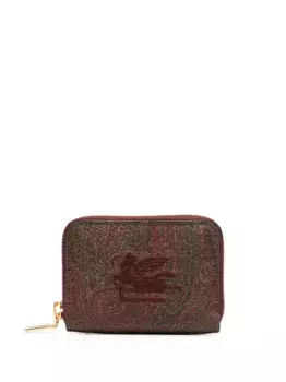 Кошелек Pegaso с круговой молнией ETRO, красный