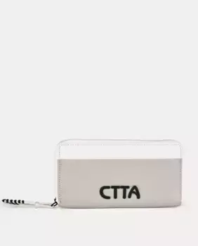 Кошелек перламутрового цвета Caminatta, светло-серый