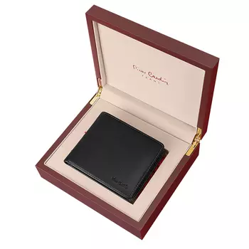 Кошелек PIERRE CARDIN, Black-Premium Wooden Box