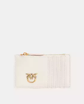 Кошелек Pinko на молнии с держателем для карт, белый