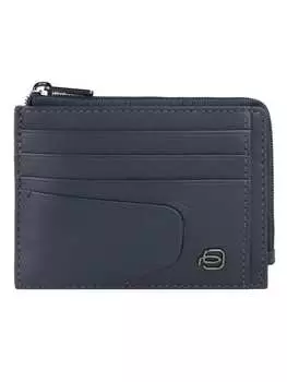Кошелек Piquadro Akron Kreditkartenetui RFID Schutz Leder 11.5 cm, синий