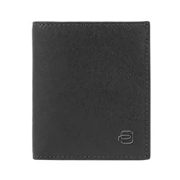 Кошелек Piquadro Black Square RFID Schutz Leder 8.5 см, черный