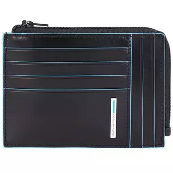Кошелек Piquadro Blue Square Kreditkartenetui RFID Leder 12 см, черный