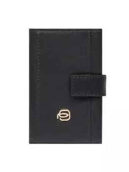 Кошелек Piquadro Circle Kreditkartenetui RFID Schutz Leder 6.5 cm, черный