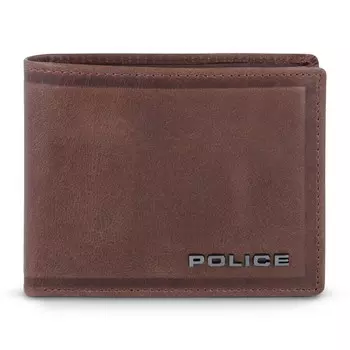 Кошелек POLICE Wallet Milestone, коричневый