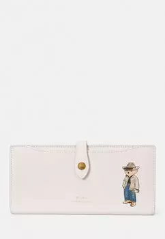Кошелек POLO BEAR LEATHER SNAP WALLET Ralph Lauren, кремовый