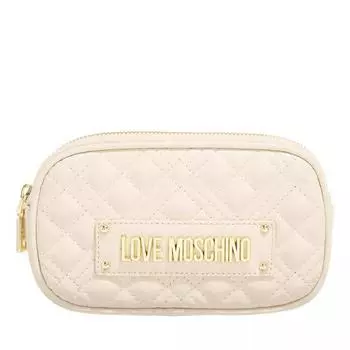Кошелек portaf quilted pu avorio Love Moschino, бежевый