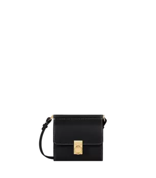 Кошелек Portefeuille Numro Sept Bandoulire Edition Noir Lisse