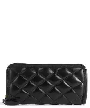 Кошелек Prestige из зернистой яловой кожи. Campomaggi, черный