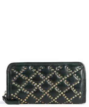 Кошелек Prestige из зернистой яловой кожи. Campomaggi, зеленый