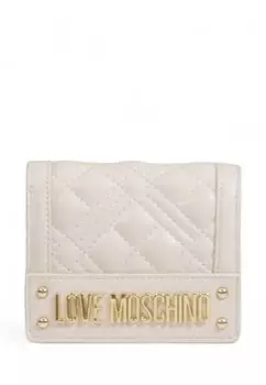 Кошелек QUILTED Love Moschino, бежевый
